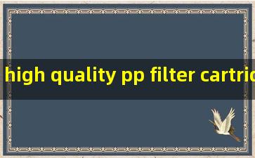 high quality pp filter cartridge